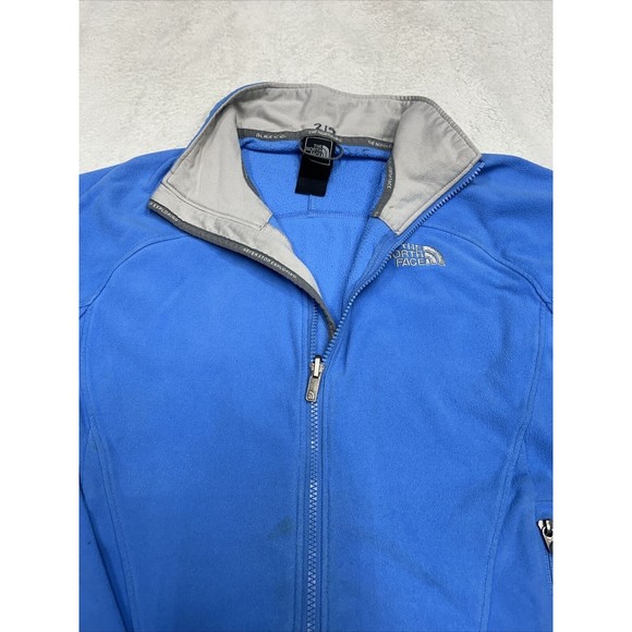 The North Face Fleece Jacket Sweatshirt Womens Size M Light Blue Full Zip - Picture 4 of 9